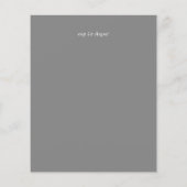 Paarse Gele Grijze Kleurtrends Budget Bruiloft (Achterkant)