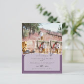 Paarse Gele Grijze Kleurtrends Budget Bruiloft (Staand voorkant)