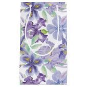 Paarse Gele Iris Bloemenaquarelle Klein Cadeauzakje (Voorkant)