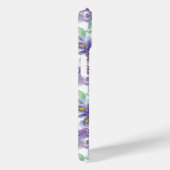 Paarse gele iris bloemenbloemen Waterverf Case-Mate iPhone Case (Achterkant / Rechts)
