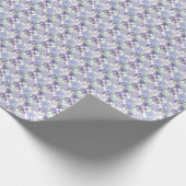 Paarse Gele Iris Bloemige Waterverf Cadeaupapier (Hoek)