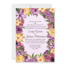 Paarse gele juwelen met een Floral Iridescent Wedd