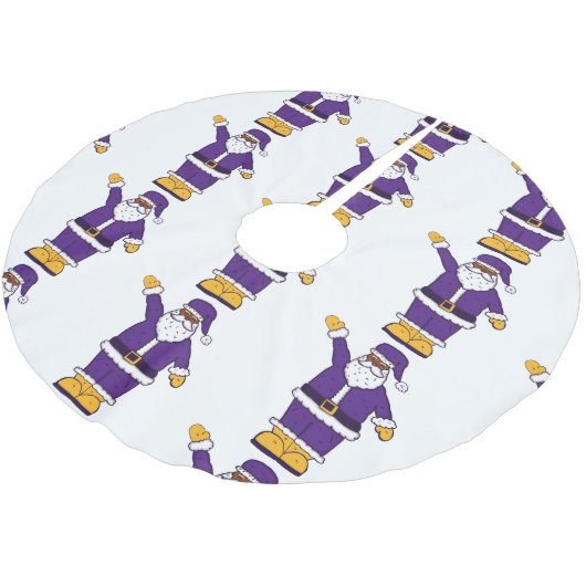 paarse gele kerst zwarte kerstmankerklei kerstboom rok (Gekanteld)