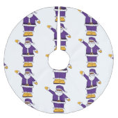 paarse gele kerst zwarte kerstmankerklei kerstboom rok (Voorkant)