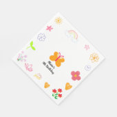 Paarse & Gele Kids Verjaardag servetten (Hoek)