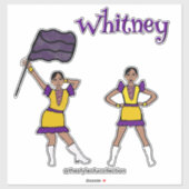 Paarse Gele Kleurbeschermer #2 Sticker (Vel)