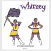 Paarse Gele Kleurenbeschermer #1 Sticker (Vel)