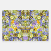 Paarse Gele Landbouwers Inpakpapier Vel (Voorkant 3)