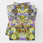 Paarse Gele Landbouwers Inpakpapier Vel (In situ)