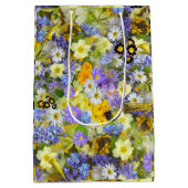 Paarse Gele Landbouwers Medium Cadeauzakje (Achterkant)