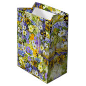 Paarse Gele Landbouwers Medium Cadeauzakje (Achterkant Gekanteld)