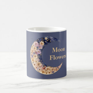 Paarse Gele Maan Bloemen Koffiemok
