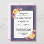 Paarse gele marineblauw juweel met tong kaart (Voorkant)