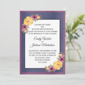 Paarse gele marineblauw juweel met tong kaart (Staand voorkant)