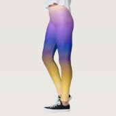 Paarse gele ombre leggings (Links)