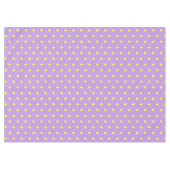 Paarse gele pokadots tafelkleed (Voorkant (Horizontaal))