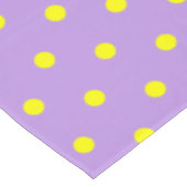 Paarse gele pokadots tafelkleed (Gekanteld)