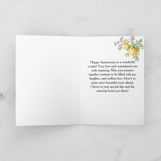 Paarse & Gele Rose Modern Boho Jubileum (Binnen)