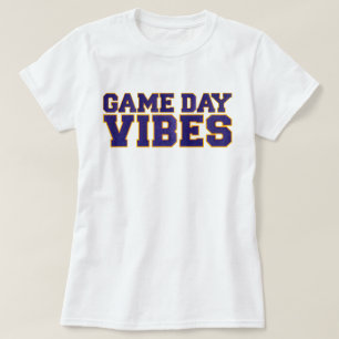 Paarse & Gele Spel Dag Vibes T-shirt
