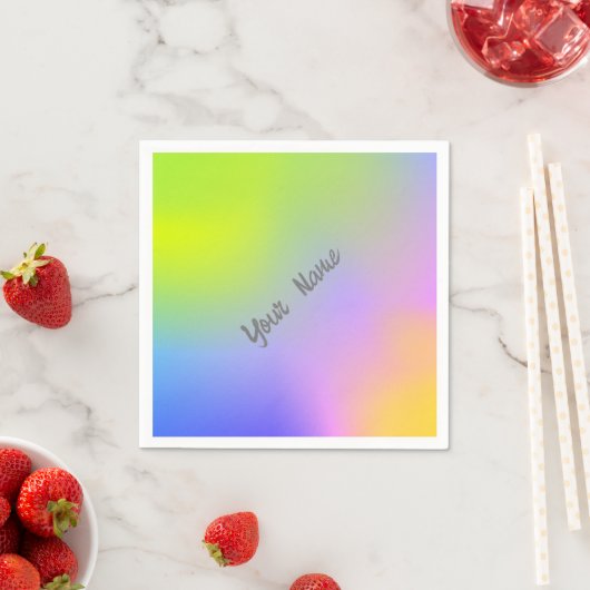 paarse gele verloop servet (Insitu)