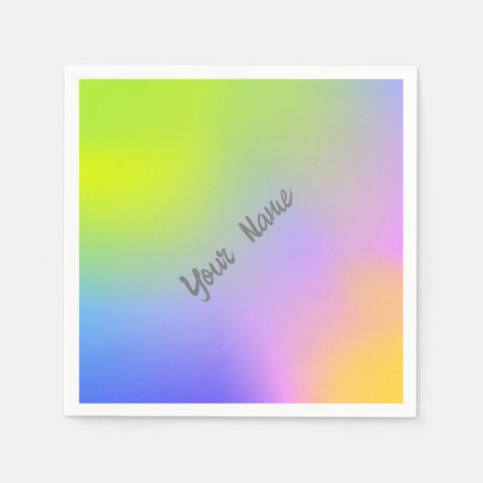 paarse gele verloop servet (Voorkant)