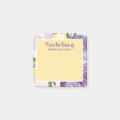 Paarse gele Waterverf Post-it® Notes (Voorkant)
