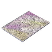 Paarse gele zeemeermin notitieboek (Linkerzijde)