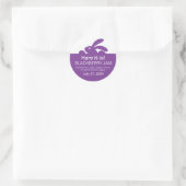 Paarse Gelei Pot Konijn Label (Tas)