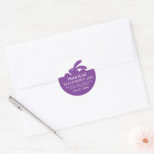 Paarse Gelei Pot Konijn Label (Envelop)
