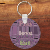 Paarse geliefden en spelen Eat Africa South Tradit Sleutelhanger (Voorkant)