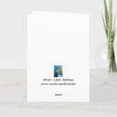 Paarse gelilies Blanco Kaart (Achterkant)