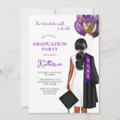 Paarse geloofde ze dat ze kon afstuderen partij kaart (Voorkant)