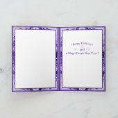 Paarse geluidskaart bedankkaart (Binnen)