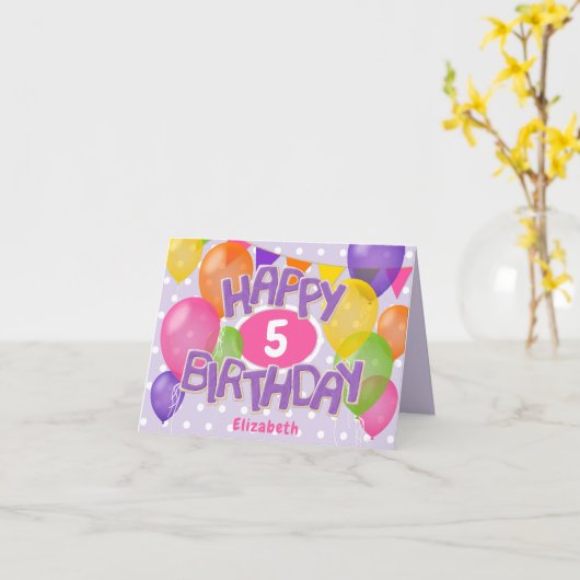 paarse gelukzalige verjaardagscadeuskoekjes met ba kaart (Gele Bloem)