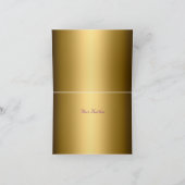 Paarse Gem & Parels Dankjewel Kaart (Binnen)