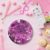 Paarse Gem Stone Paper Bord (Feest)