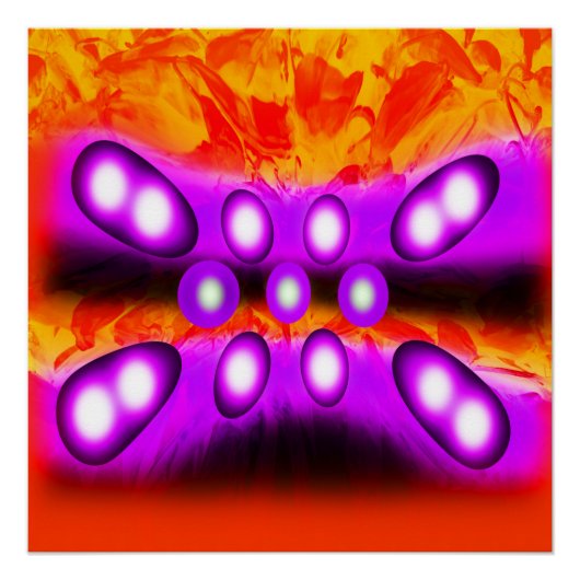 Paarse gemalen perfect poster (Voorkant)