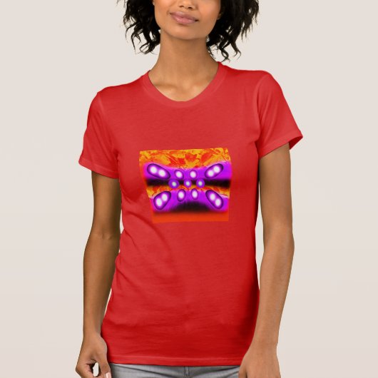 Paarse gemalen t-shirt (Voorkant)
