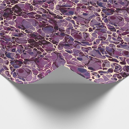 Paarse  gemarmerd papier (Hoek)