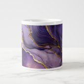 Paarse gemarmerde Jumbo Mok (Voorkant)