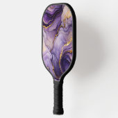 Paarse gemarmerde Pickleball Paddle Black Handle e (Links)