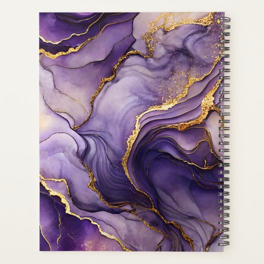 Paarse gemarmerde planner (Achterkant)