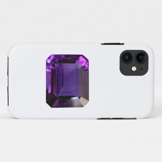 Paarse Gemstone-kroon Case-Mate iPhone Case (Achterkant (horizontaal))