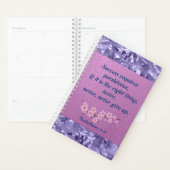 Paarse Gemstone Monthly Business Planner (Display)