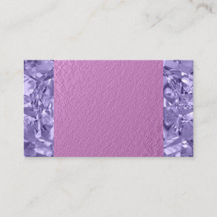 Paarse Gemstone Roze Visitekaartjes
