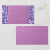 Paarse Gemstone Roze Visitekaartjes (Voorkant / Achterkant)