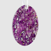  Paarse Geode Afbeelding Kerstmis Ornament (voorkant)