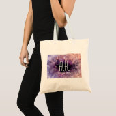 Paarse Geode Crystal Tote Bag (Voorkant (product))