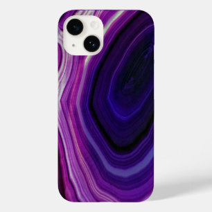 Paarse Geode met Werveling Case-Mate iPhone 14 Hoesje