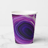 Paarse Geode met Werveling Papieren Bekers (Achterkant)